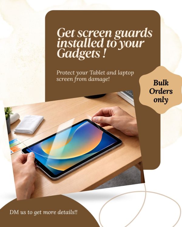 Get screen guards installedon your Gadget