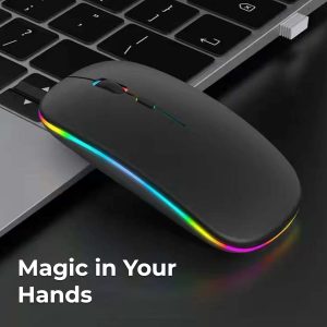 Wireless Bluetooth Mouse - Multicolor LED Light
